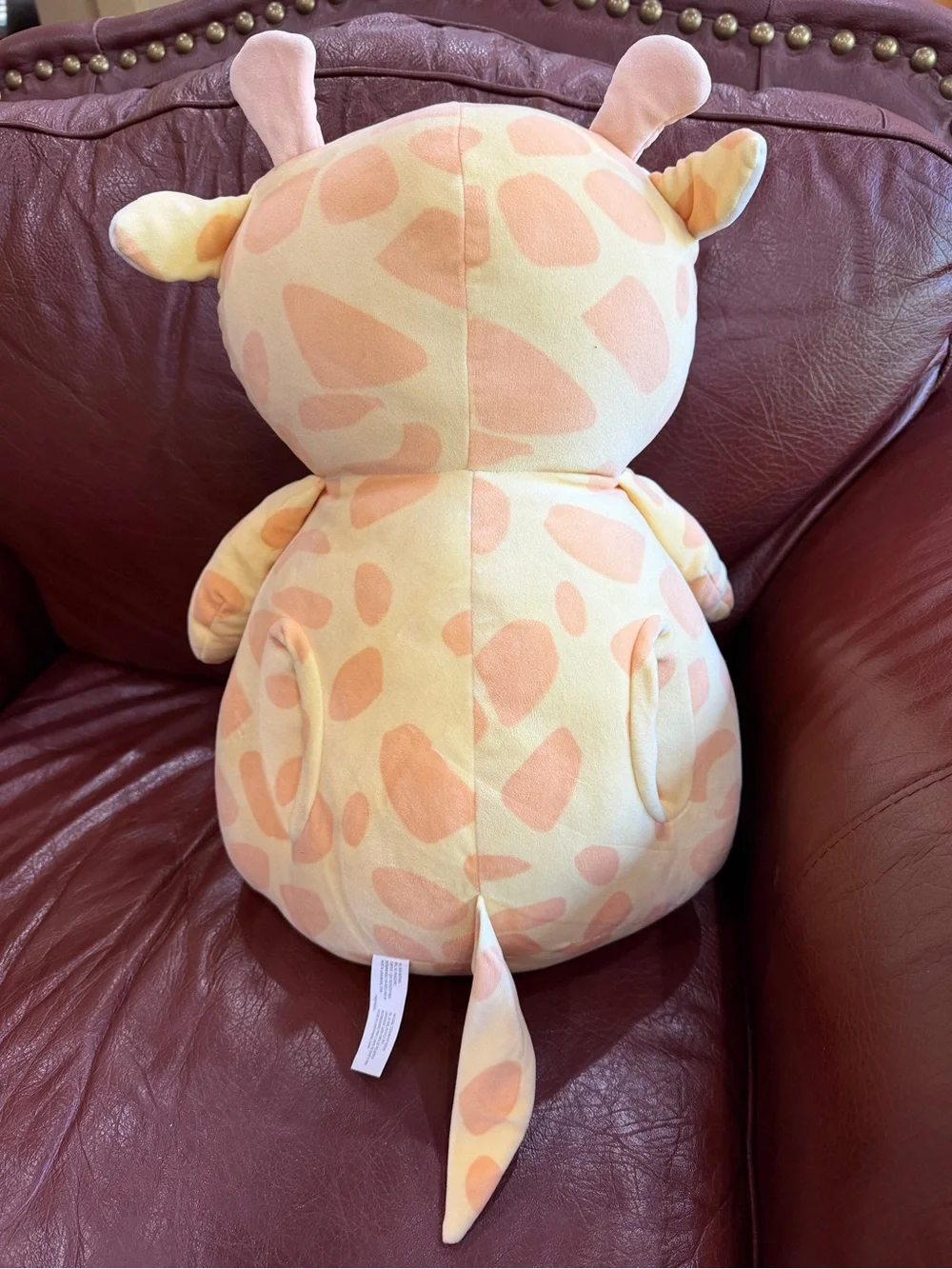 Plush Yellow Giraffe Cuddly Stuffed Animal by Bee Happy